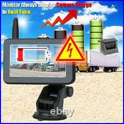 Wireless Magnetic Base Battery Power Reversing Camera 5 Monitor Night Vision Rv