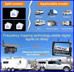 Wireless RV Backup HD Camera Install-Free for Trailer 7 Recording Monitor Solar