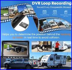 Wireless RV Backup HD Camera Install-Free for Trailer 7 Recording Monitor Solar