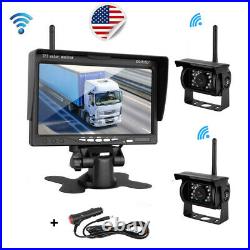 Wireless Rear View Camera For Bus RV Trailer Excavator Car Monitor Reverse Image