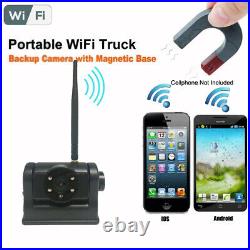 Wireless Rechargeable Magnetic WiFi Backup Camera for Trailer for iPhone Android