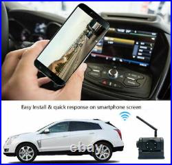 Wireless Rechargeable Magnetic WiFi Backup Camera for Trailer for iPhone Android