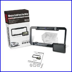 Wireless Waterproof HD Solar License Plate Rear View Backup Camera Night Vision