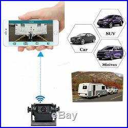 Wireless Wi-Fi Hitch Cam Magnet Backup Camera Trailer Magnetic Base Truck RV Van