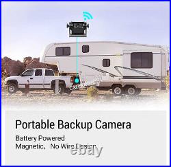 Wireless Wi-Fi RV Trailer Hitch Camera with Magnetic Base For Android IOS Iphone