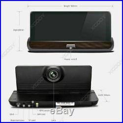 XGODY 7 FHD1080P Car DVR Dual Lens Rearview Camera Dashcam 3G Wifi GPS G-sensor