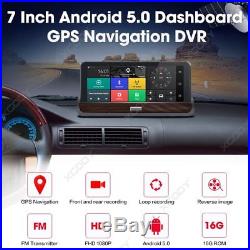 XGODY 7 HD Dual Lens Car DVR GPS Navigation Rearview Camera Recorder Dash Cam