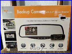 Yada Backup Camera with 3.5 Mirror Monitor Car Rear View Camera New Open Box